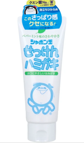 シャボン玉 せっけんハミガキ ペパーミント味