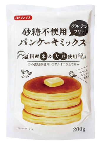 砂糖不使用グルテンフリーパンケーキミックス