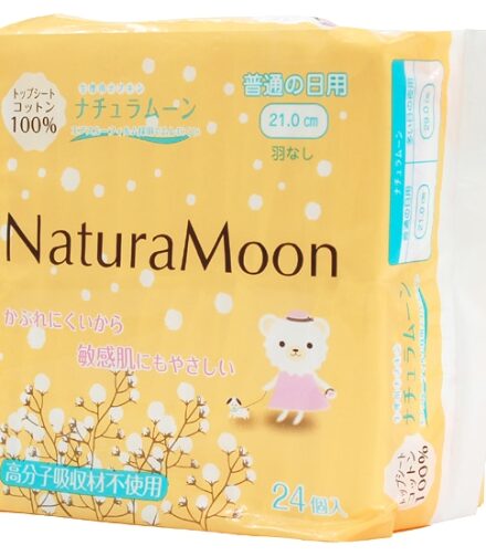 ムソー G-Place ナチュラムーン 生理用ナプキン 普通の日用（羽なし） 24個入