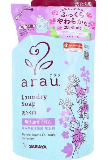 arau.アラウ 洗たく用せっけん ゼラニウム 詰替用 1L