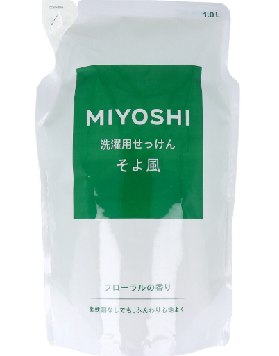 洗濯用せっけん そよ風 フローラルの香り 詰替用 1.0L
